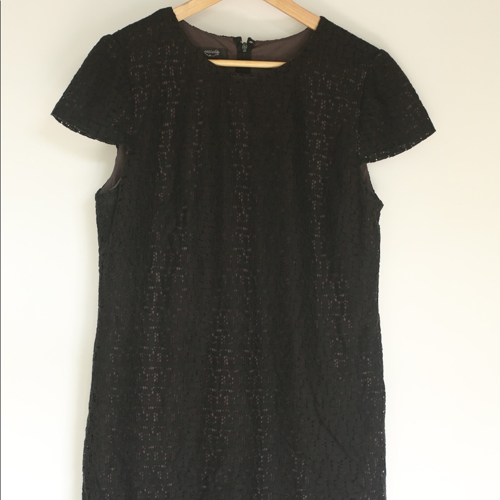 Black dress with charcoal underlining